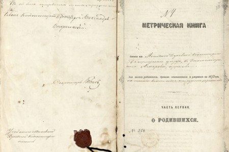 1873. Метрическая книга.