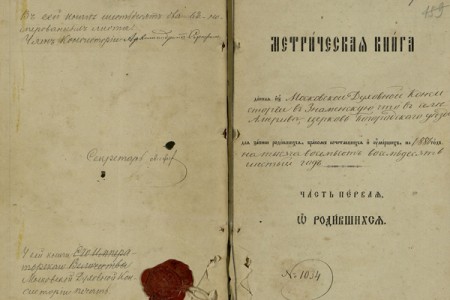 1886. Метрическая книга.