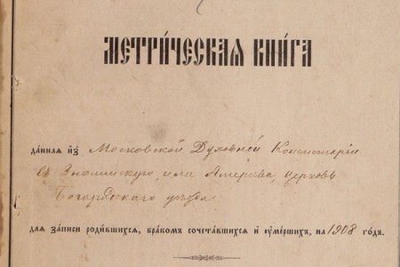 1908. Метрическая книга.