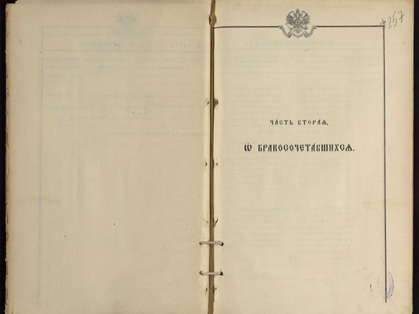 Метрическая книга Знаменская церковь села Амерево за 1909г. О бракосочетавшихся.